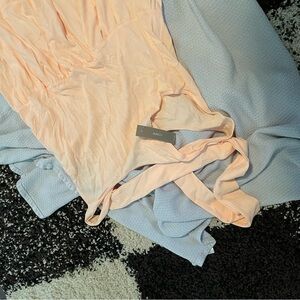 Peach cotton maxi dress, J Crew size medium.